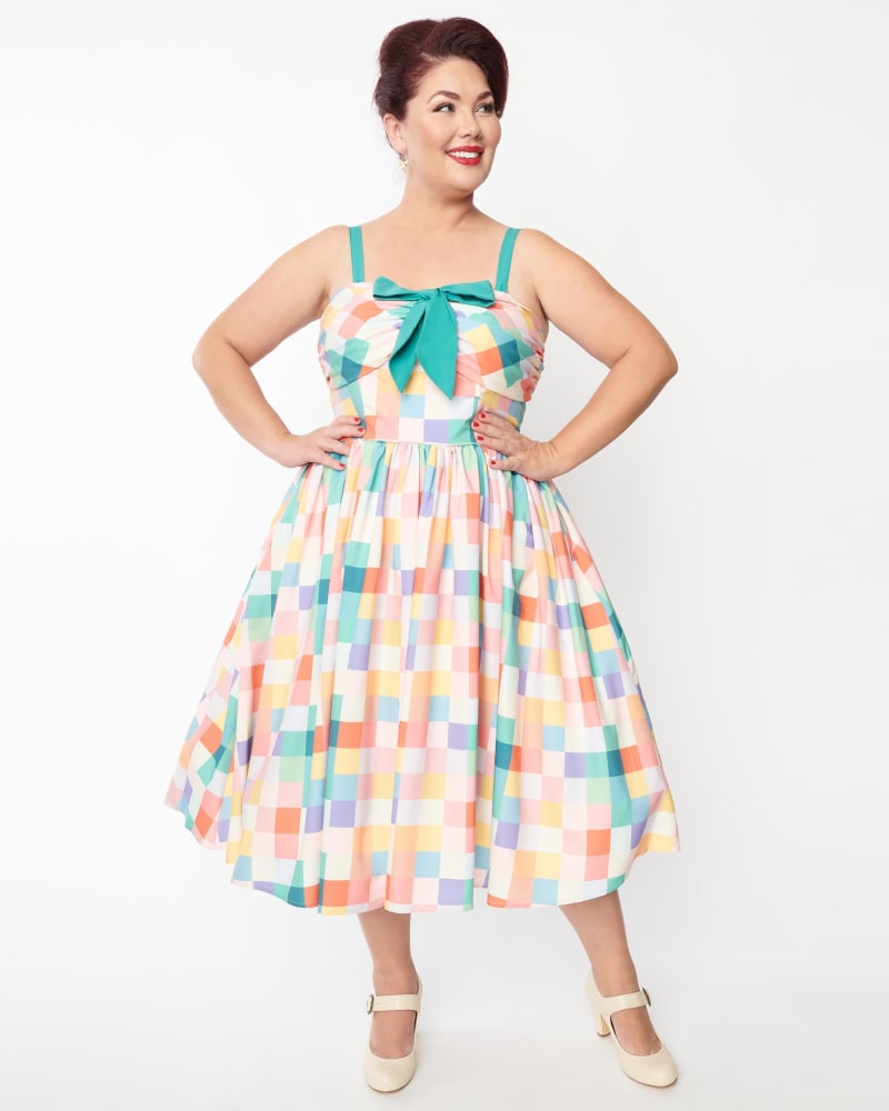Rainbow vintage cheap dress